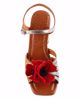 Chie Mihara Piroca høj sandal med rød blomst