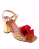 Chie Mihara Piroca høj sandal med rød blomst